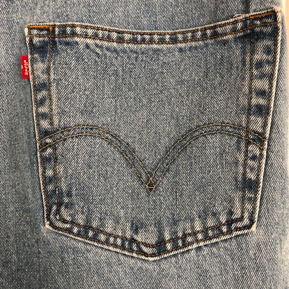 Mens 550 Relaxed Fit Levis Strauss Straight Med Blue Stonewash Denim Jea… - Picture 5 of 10
